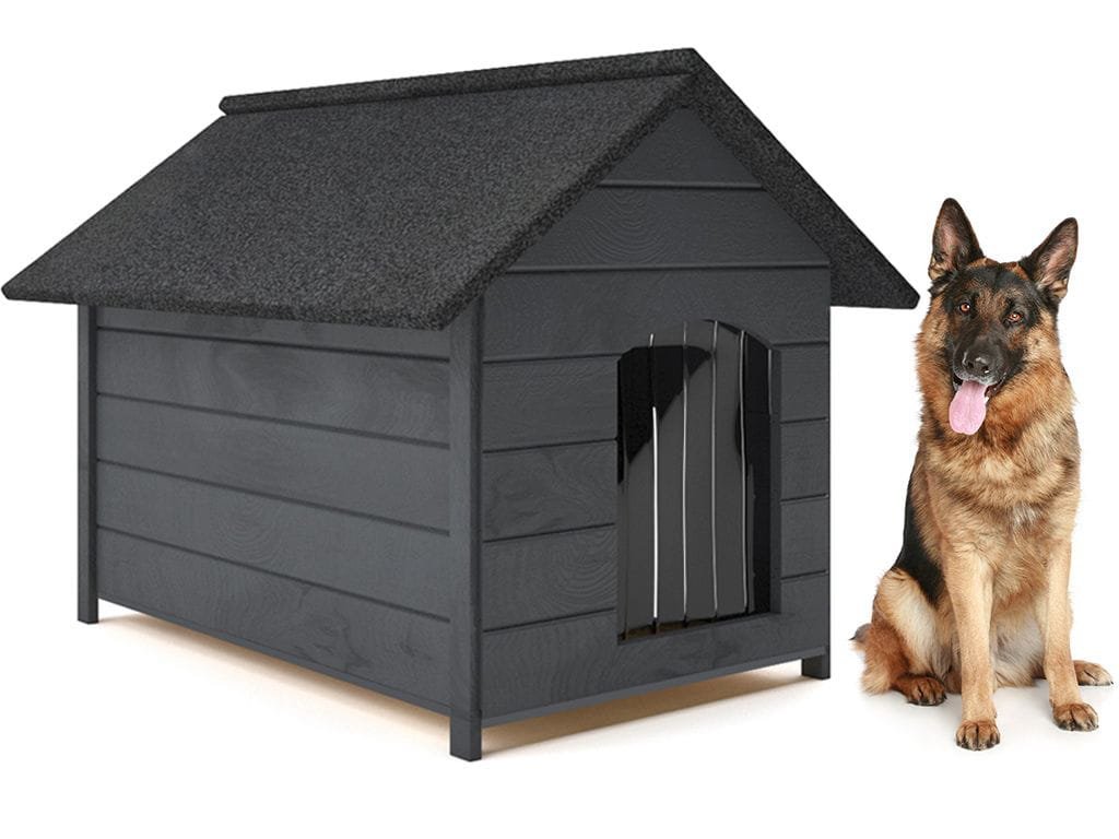 psia-buda-xl-zateplena-drevena-so-zavesom-siva